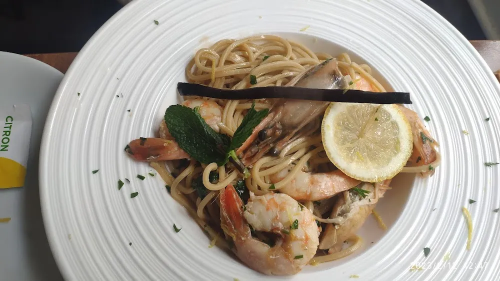 Spaghetti Maison Aux Gambas